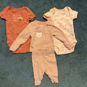 Carters girls size preemie.